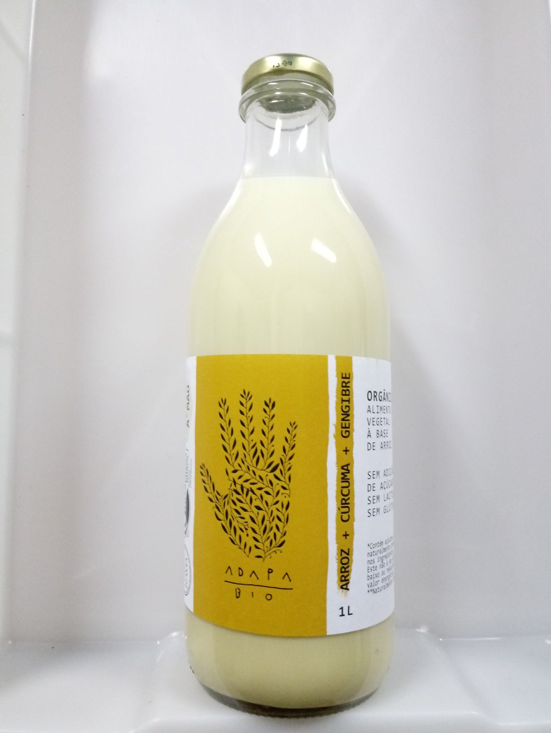 Leite de Arroz c/ Cúrcuma + Gengibre Orgânico