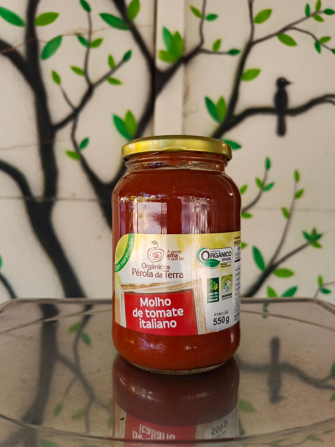 Molho de Tomate Orgânico c/ Manjericão