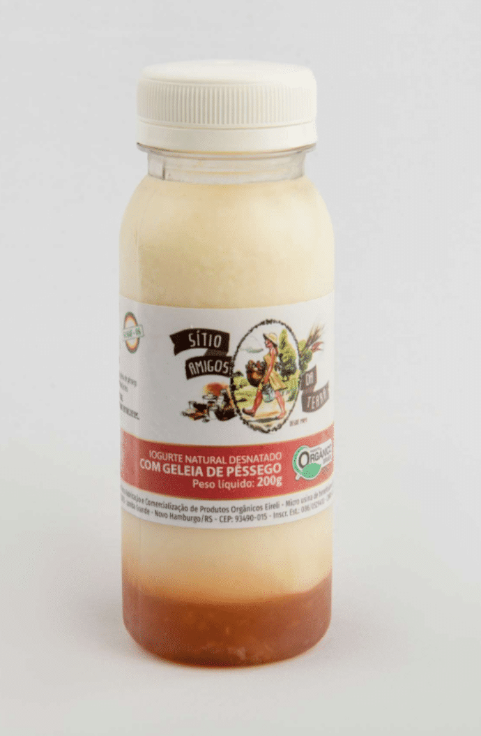 Iogurte Natural Desnatado Orgânico com Geleia de Pêssego