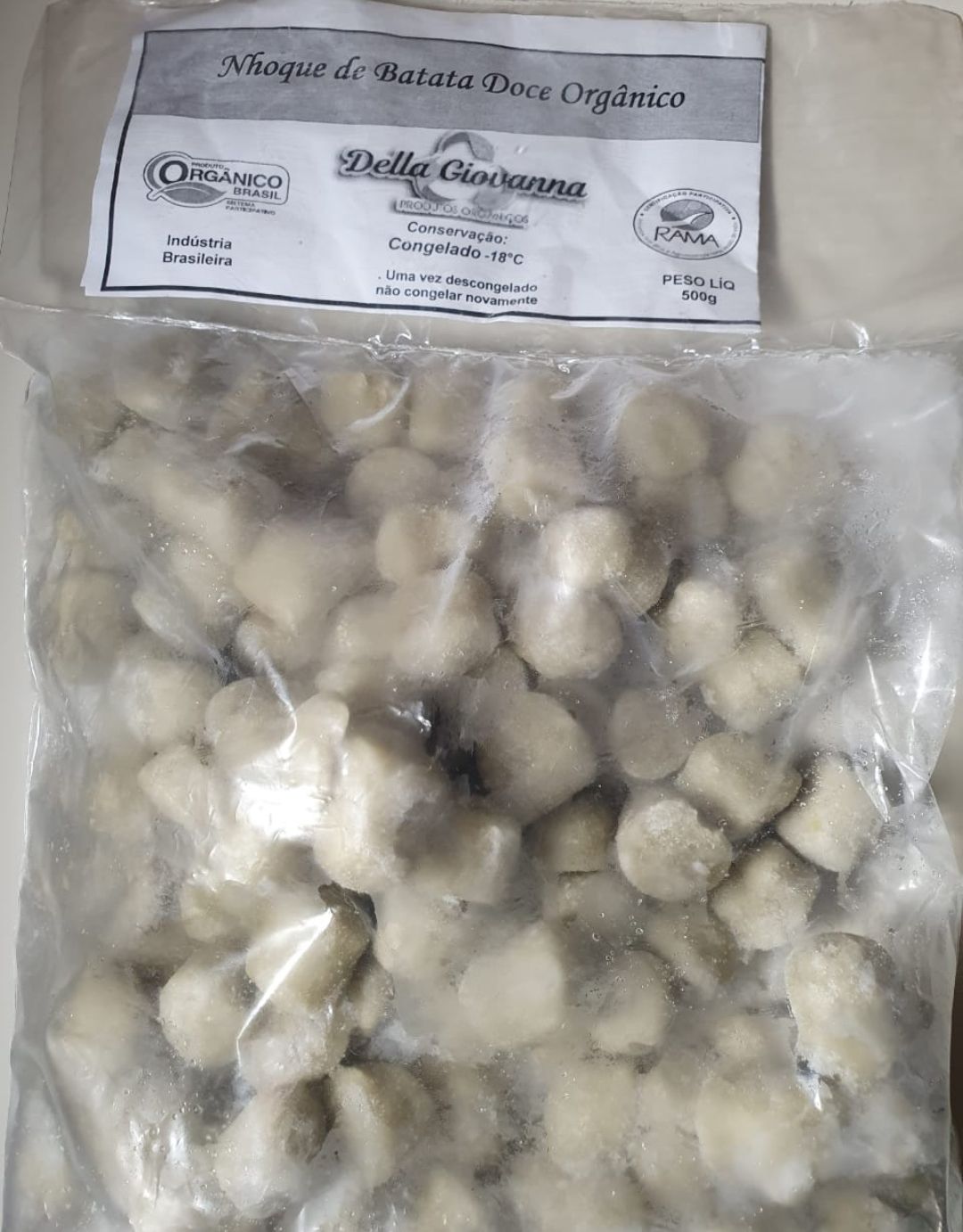 Nhoque de Batata Doce Orgânico – congelado