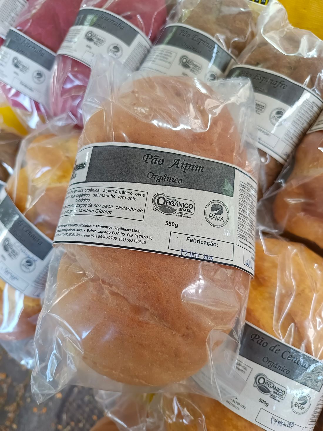 Pão de Aipim Orgânico