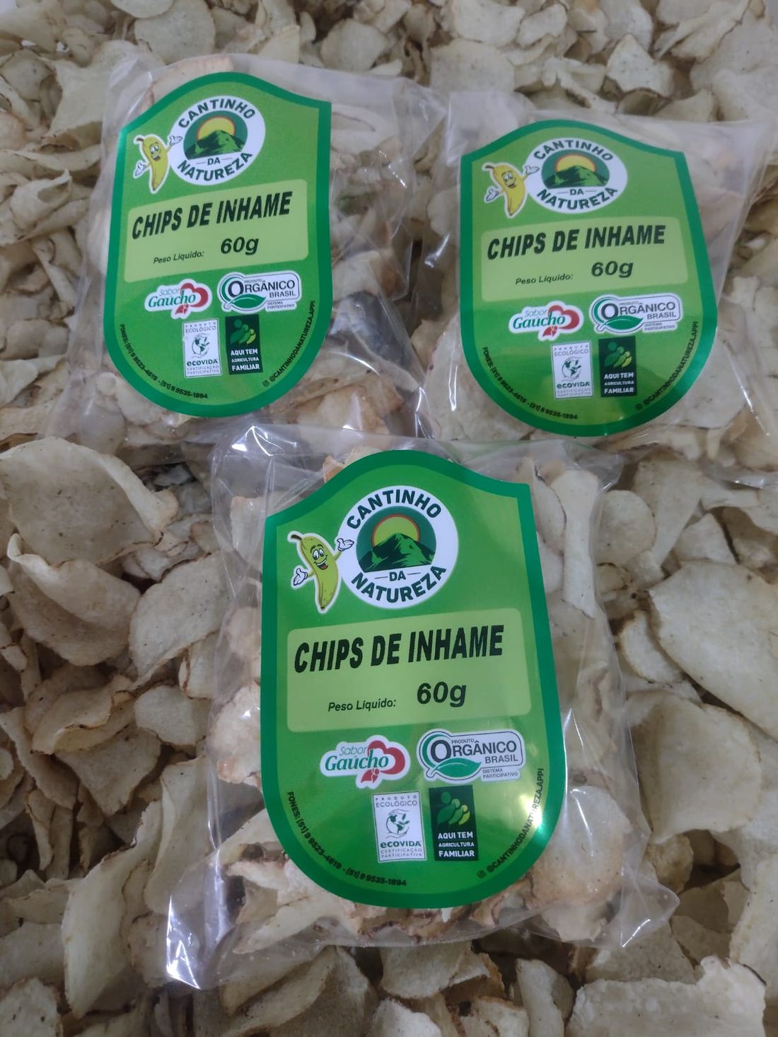 Chips de Inhame Orgânico