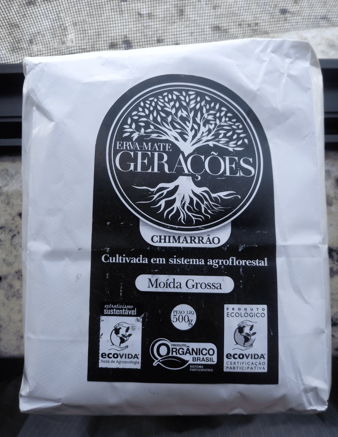 Erva-Mate Moída Grossa Orgânica - Gerações