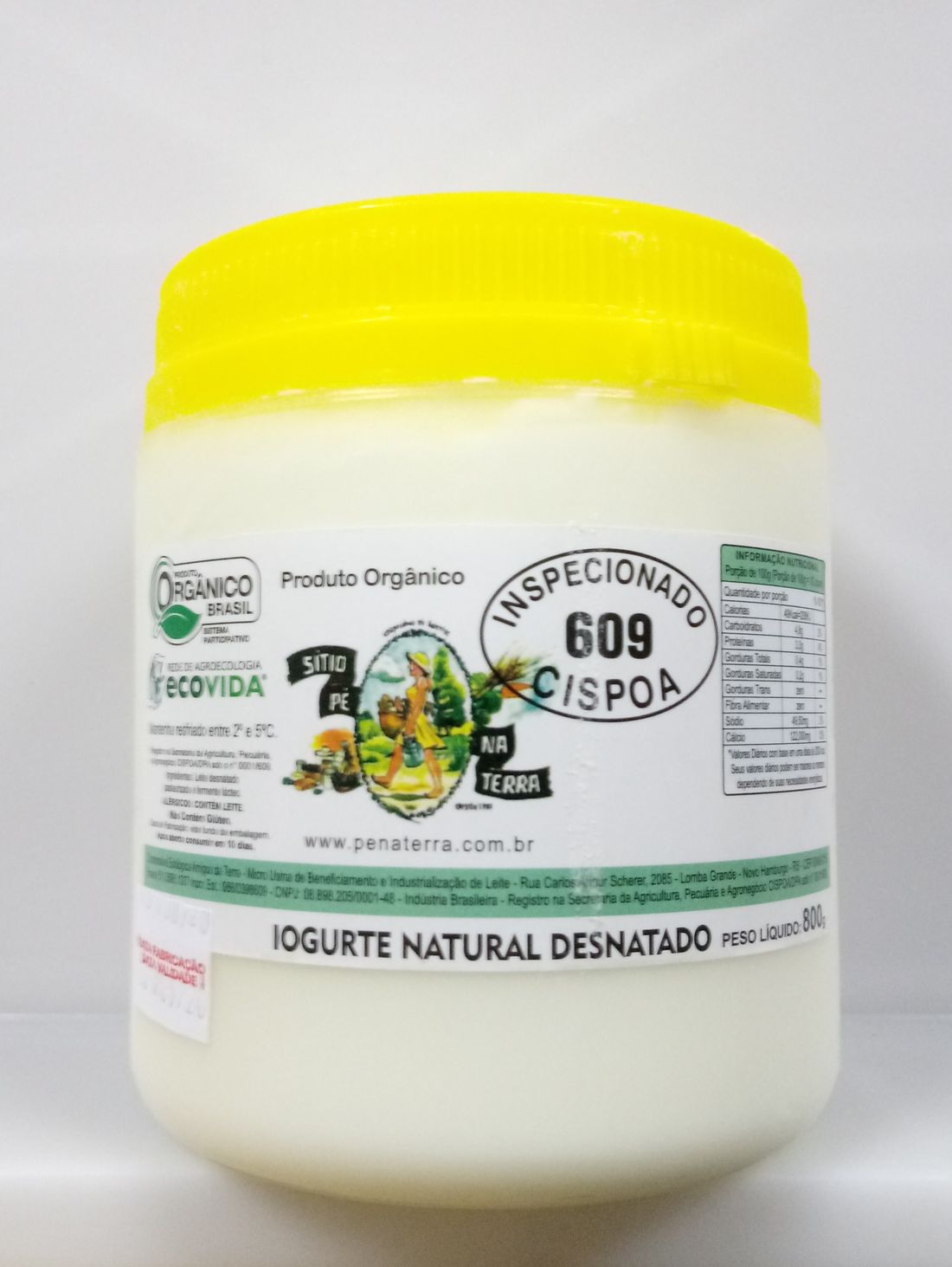 Iogurte Natural Orgânico (Desnatado)