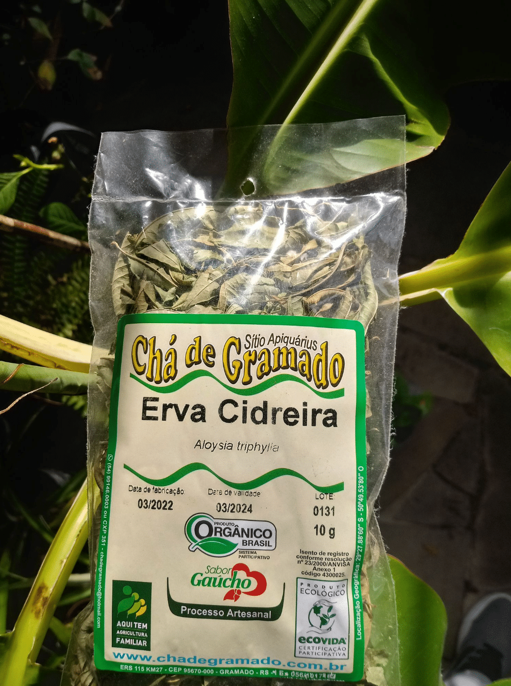Chá de Erva Cidreira Orgânico