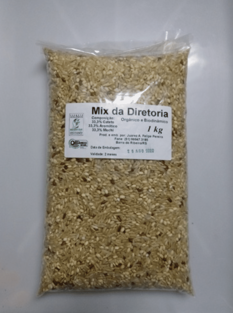 Arroz Mix da Diretoria Orgânico (Cateto, Aromático e Mochi)