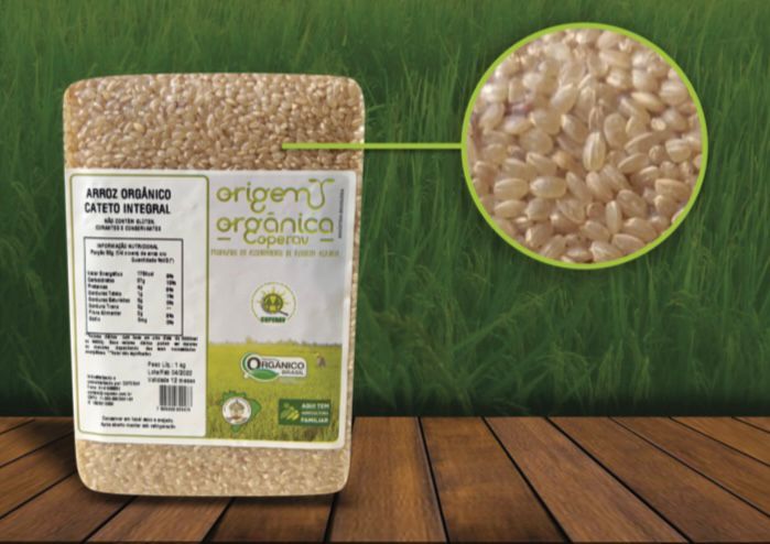 Arroz Cateto Integral Orgânico - Origem Orgânica