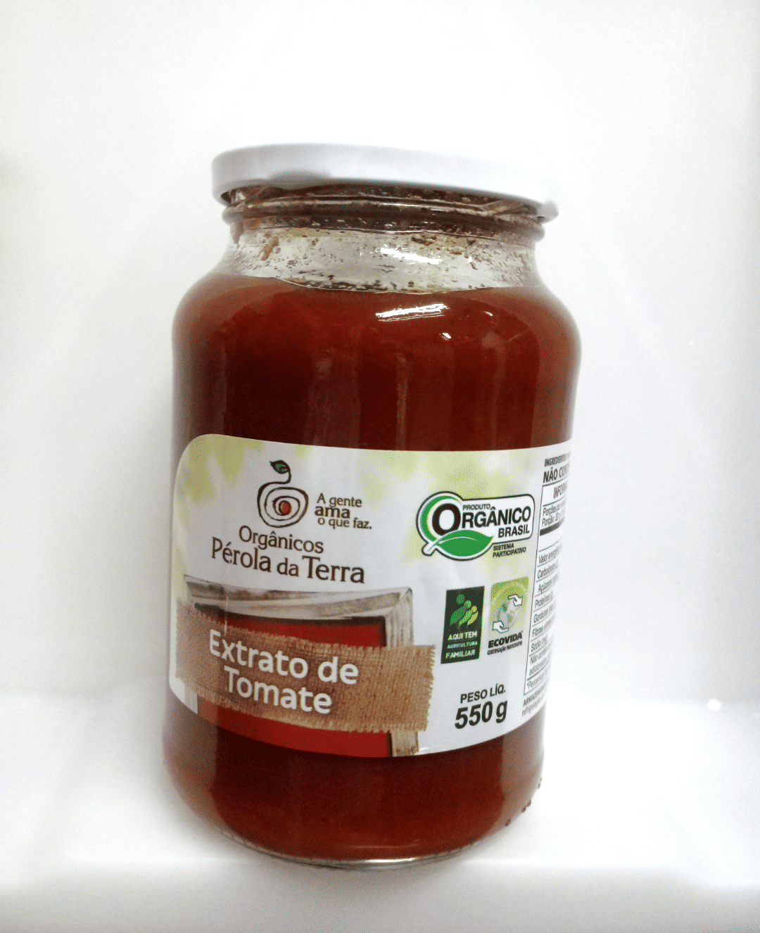 Extrato de Tomate Orgânico - Pérola da Terra