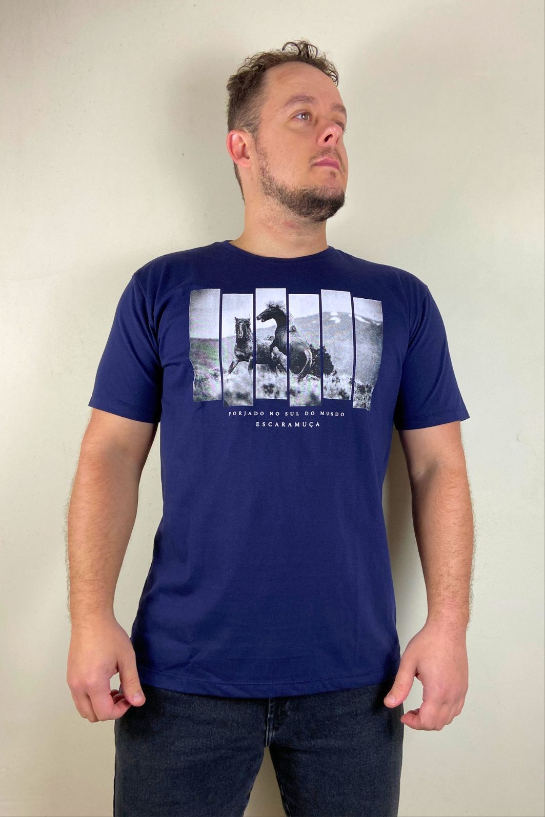 CAMISETA SAVAGE AZUL MARINHO - M116 CAMISETA SAVAGE AZUL MARINHO - M116