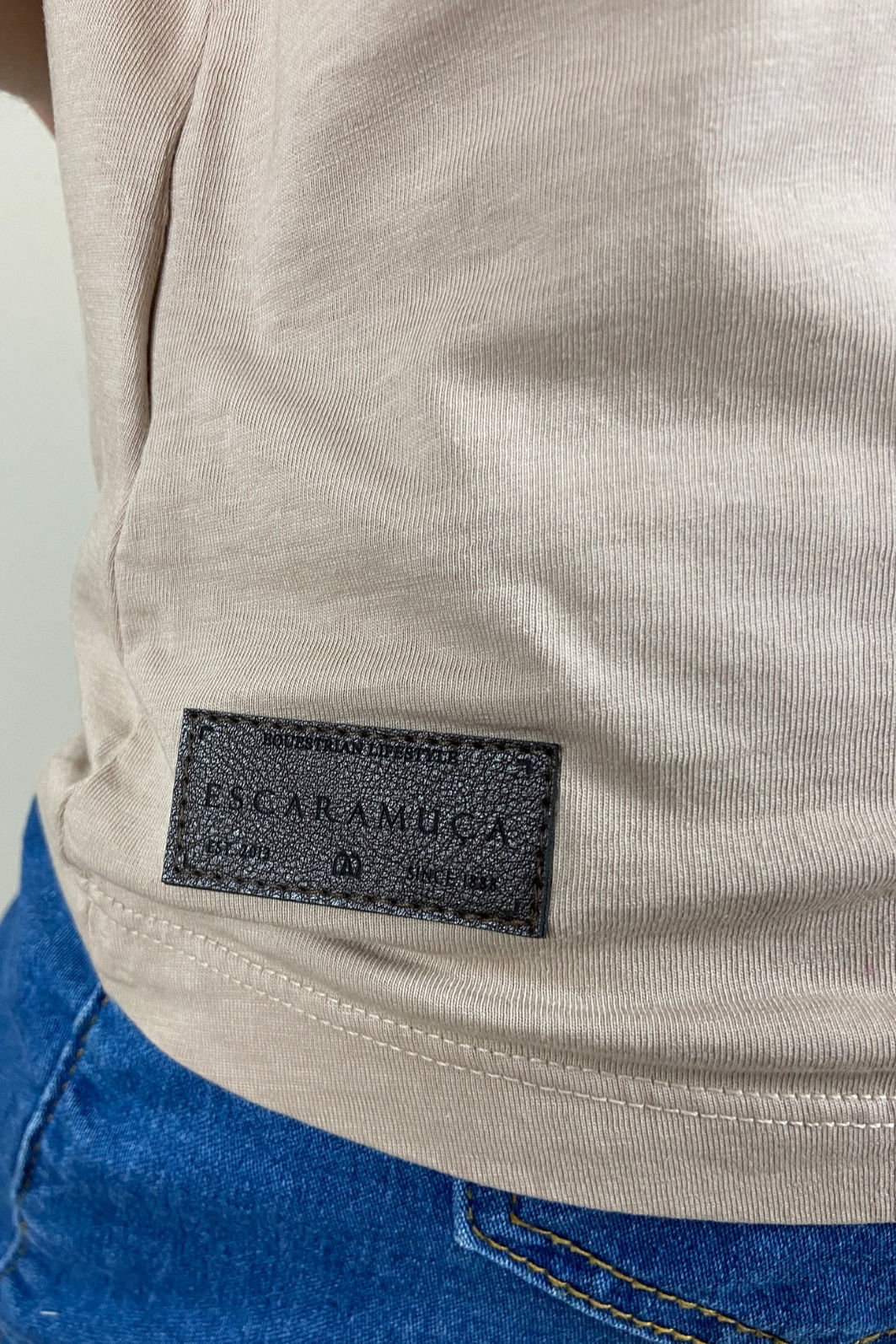 CAMISETA FEM ELLEGANCE - NUDE - F218 CAMISETA FEM ELLEGANCE - NUDE - F218