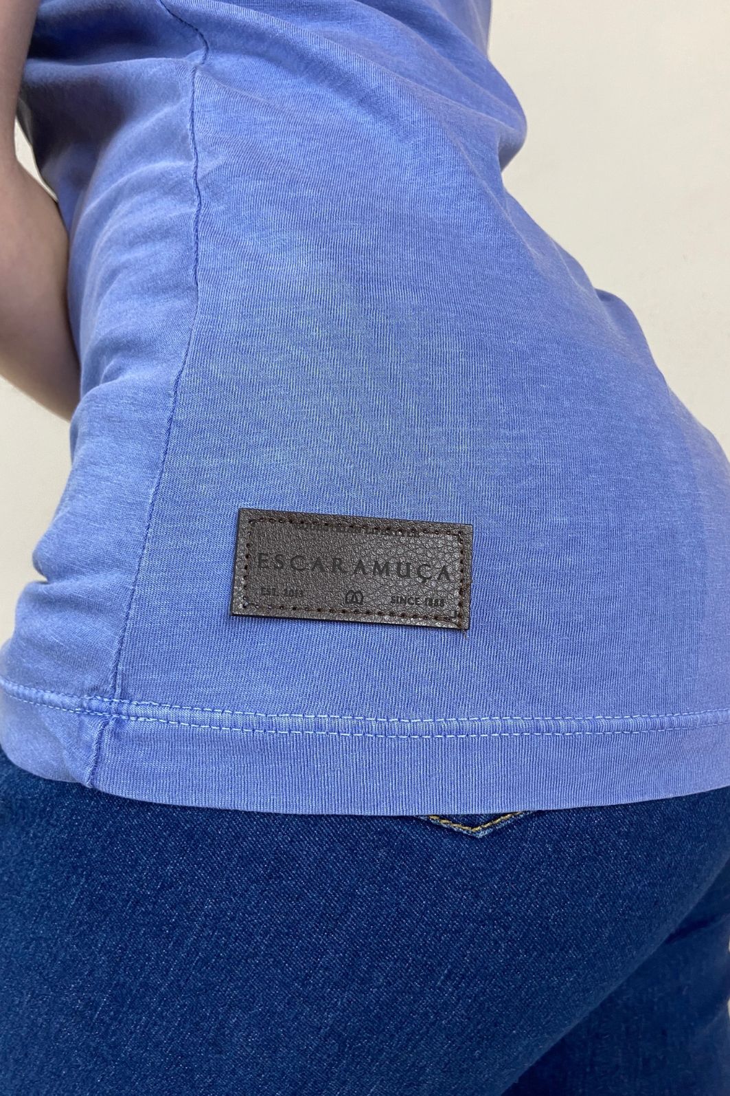 CAMISETA FEMININA FAMILY STONE AZUL - 1F164 CAMISETA FEMININA FAMILY STONE AZUL - 1F164