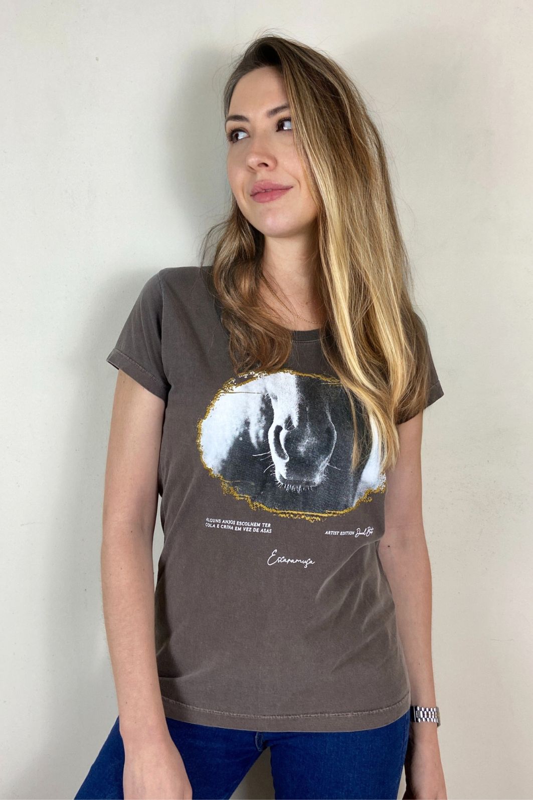 CAMISETA FEMININA BRITO STONE - 1F165 CAMISETA FEMININA BRITO STONE - 1F165