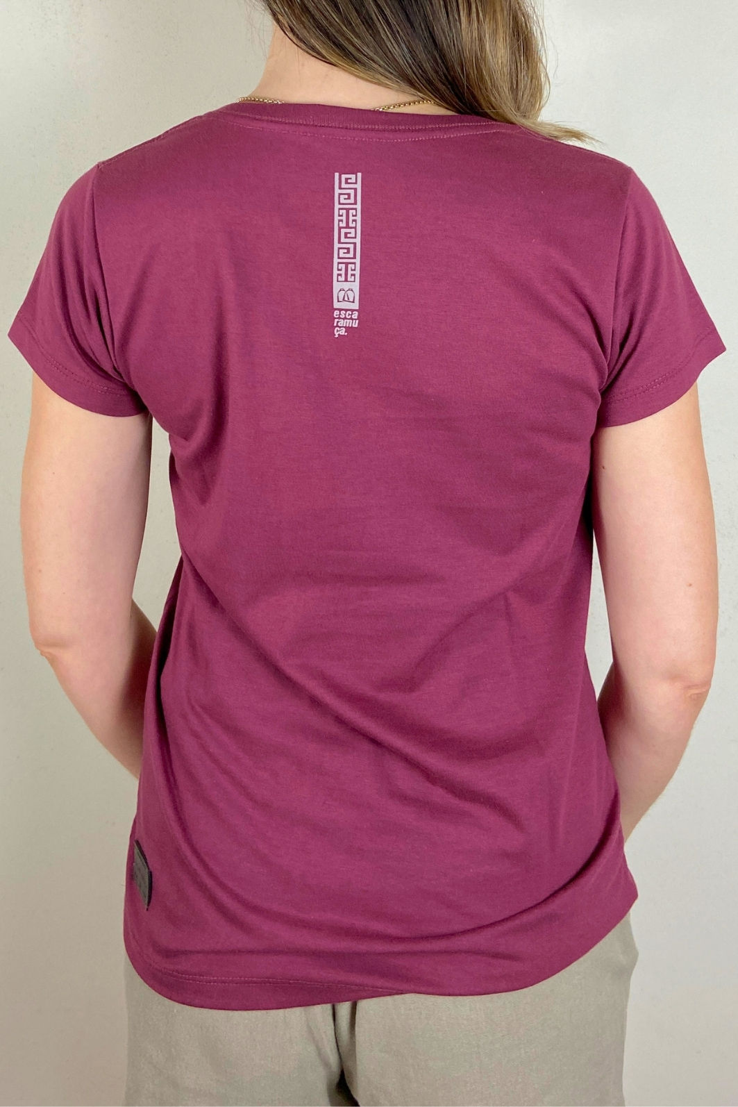 CAMISETA FEM RITMO - VINHO - F208 CAMISETA FEM RITMO - VINHO - F208