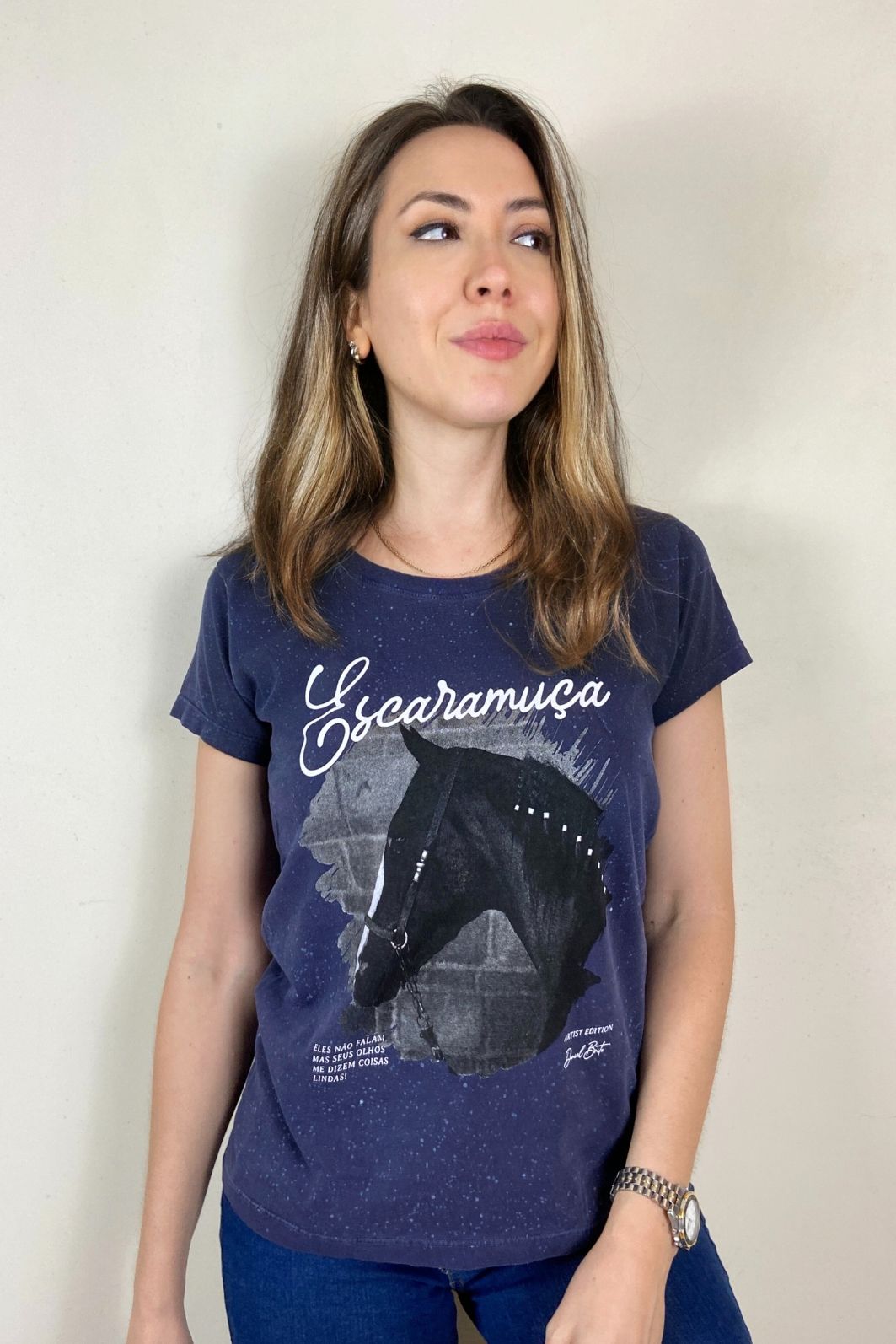 CAMISETA FEMININA OLHAR - 1F190 CAMISETA FEMININA OLHAR - 1F190