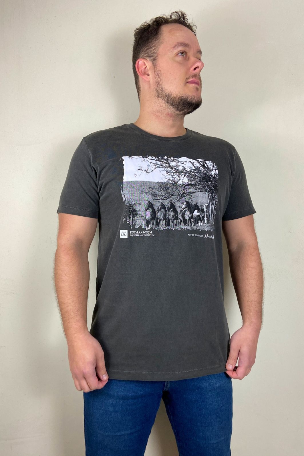 CAMISETA VIDA EQUESTRE CHUMBO - M113 CAMISETA VIDA EQUESTRE CHUMBO - M113