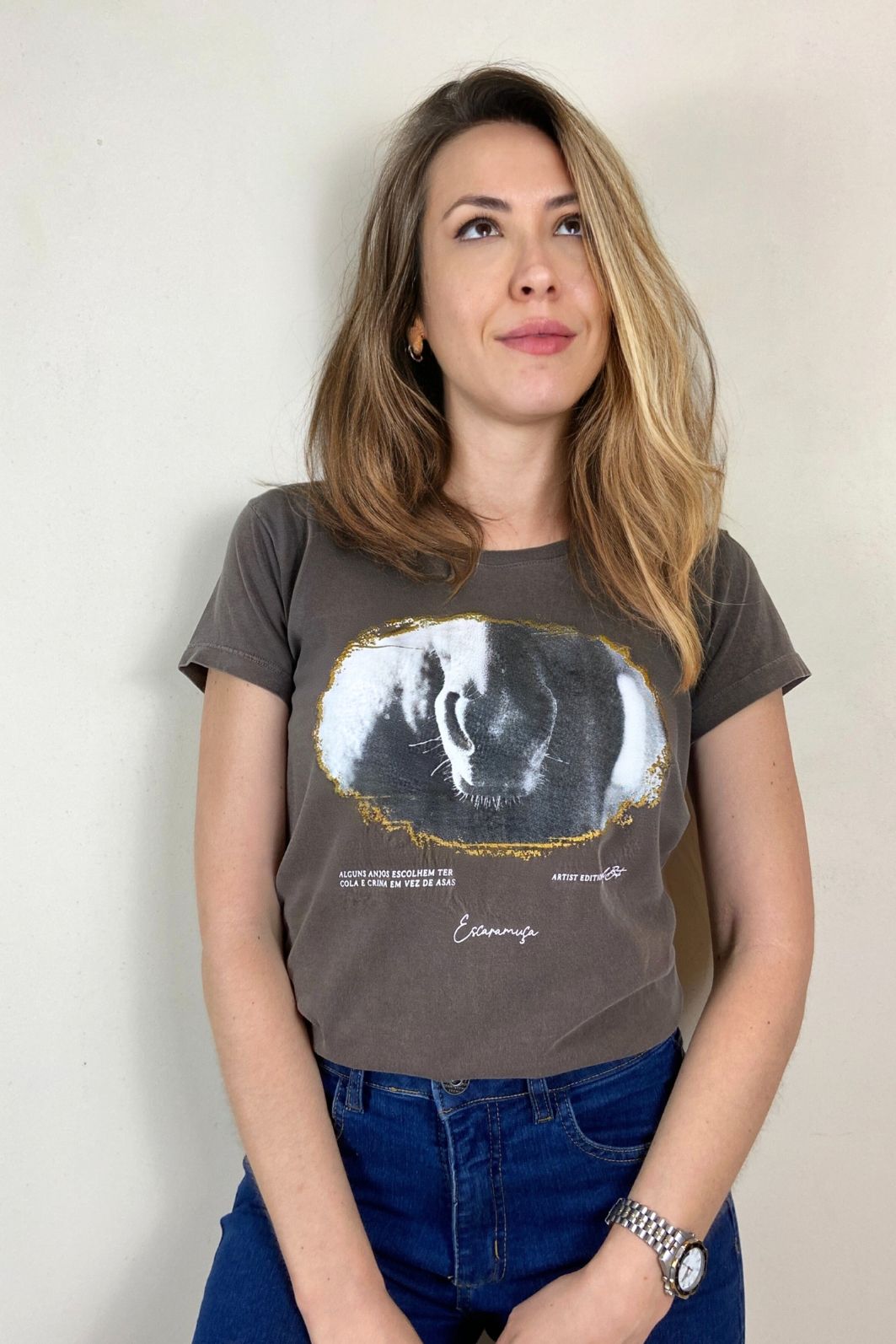 CAMISETA FEMININA BRITO STONE - 1F165 CAMISETA FEMININA BRITO STONE - 1F165