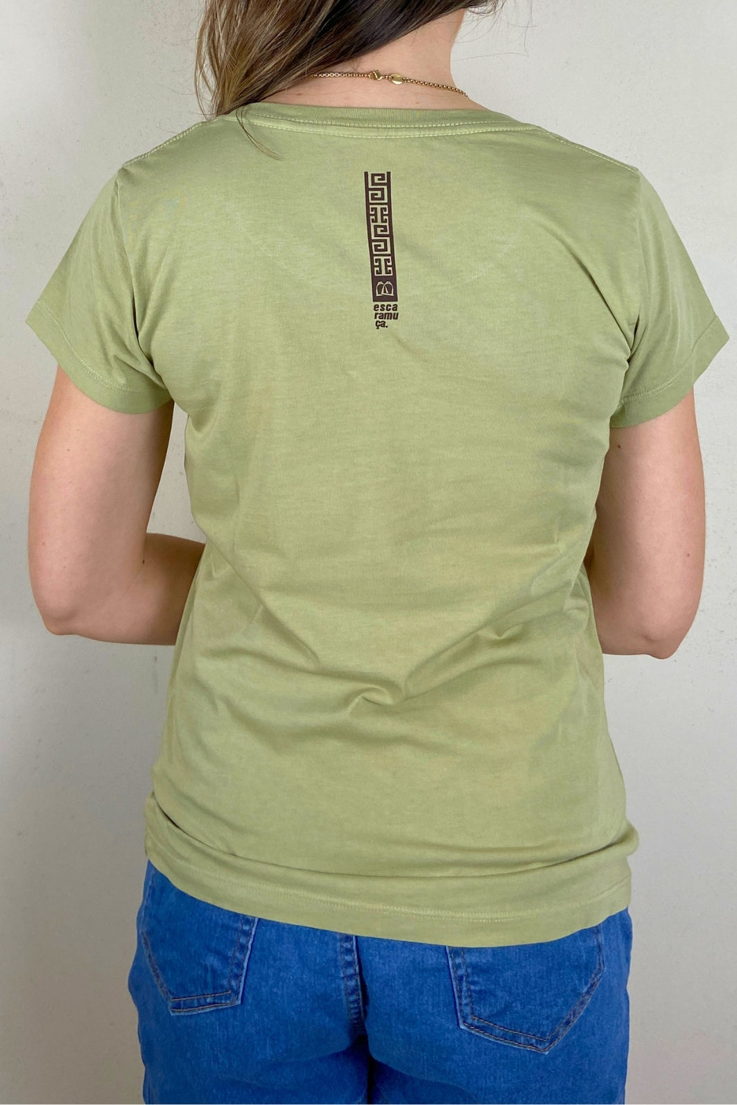CAMISETA FEM ENSINAMENTOS - OLIVA - F211 CAMISETA FEM ENSINAMENTOS - OLIVA - F211