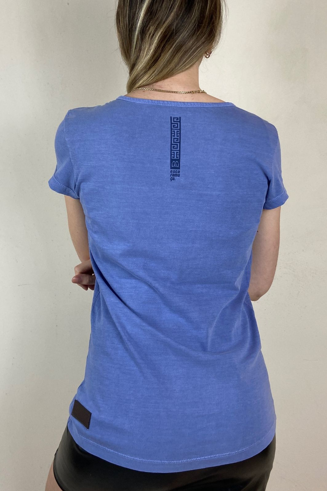 CAMISETA FEMININA FAMILY STONE AZUL - 1F164 CAMISETA FEMININA FAMILY STONE AZUL - 1F164