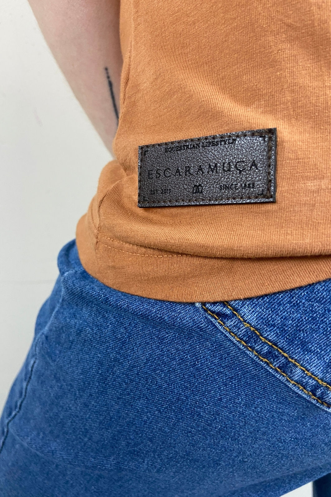CAMISETA FEM ART - TERRACOTA - F217 CAMISETA FEM ART - TERRACOTA - F217