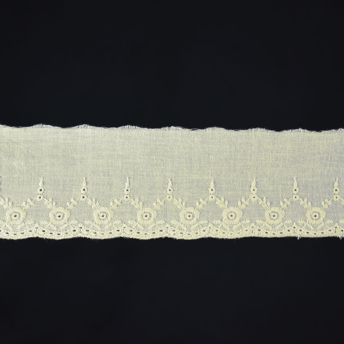 BI 213 - BORDADO INGLÊS OFF WHITE - PREÇO POR PACOTE BI 213 - BORDADO INGLÊS OFF WHITE - PREÇO POR PACOTE