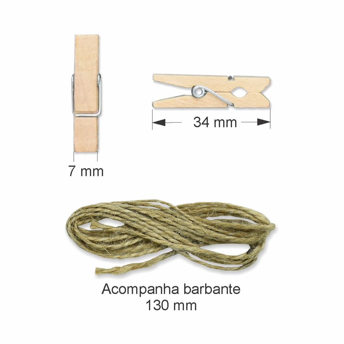 100.029 GRAMPO DECORATIVO COM 10 UNIDADES 100.029 GRAMPO DECORATIVO COM 10 UNIDADES