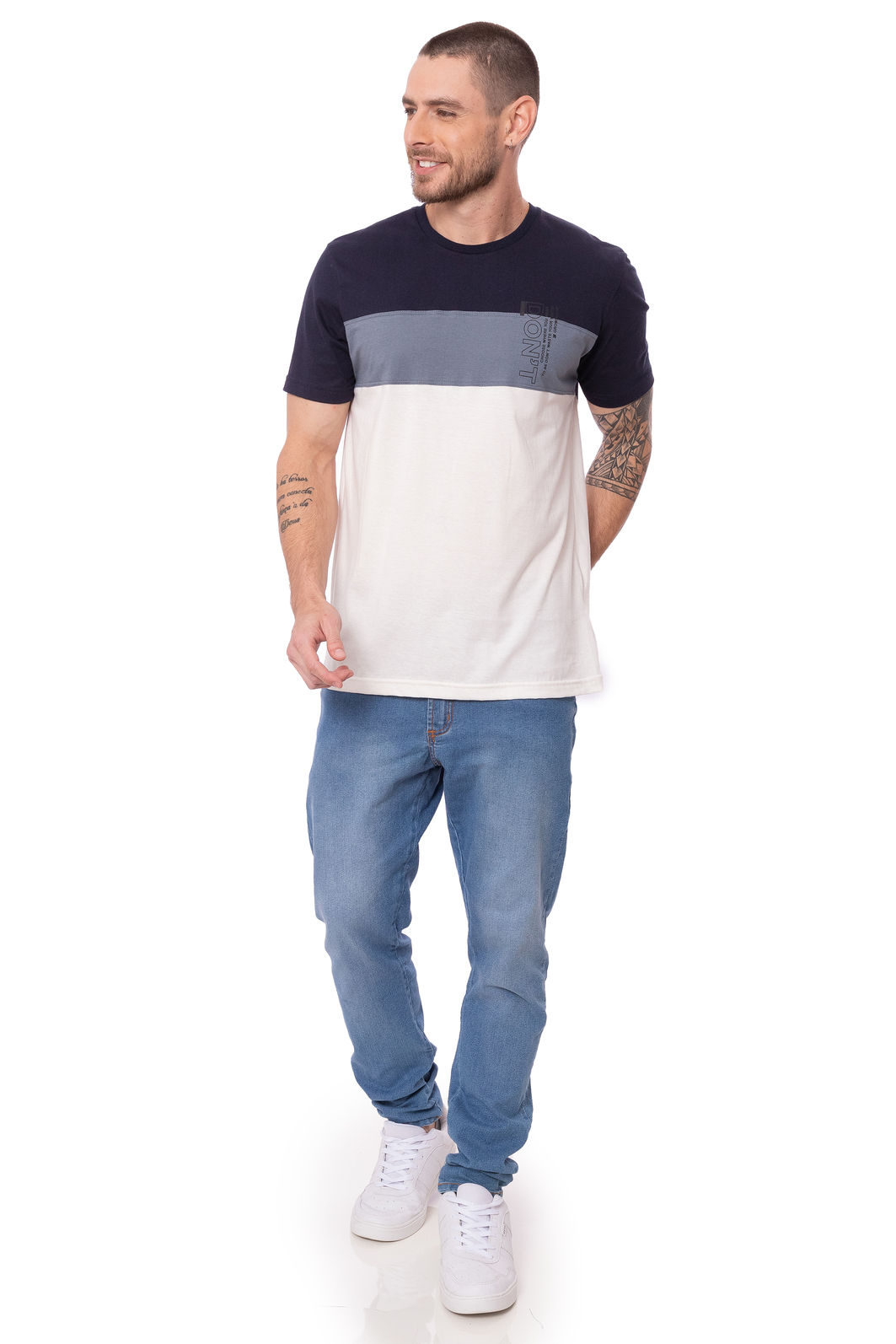 Camiseta Masculina com Recortes Don´t