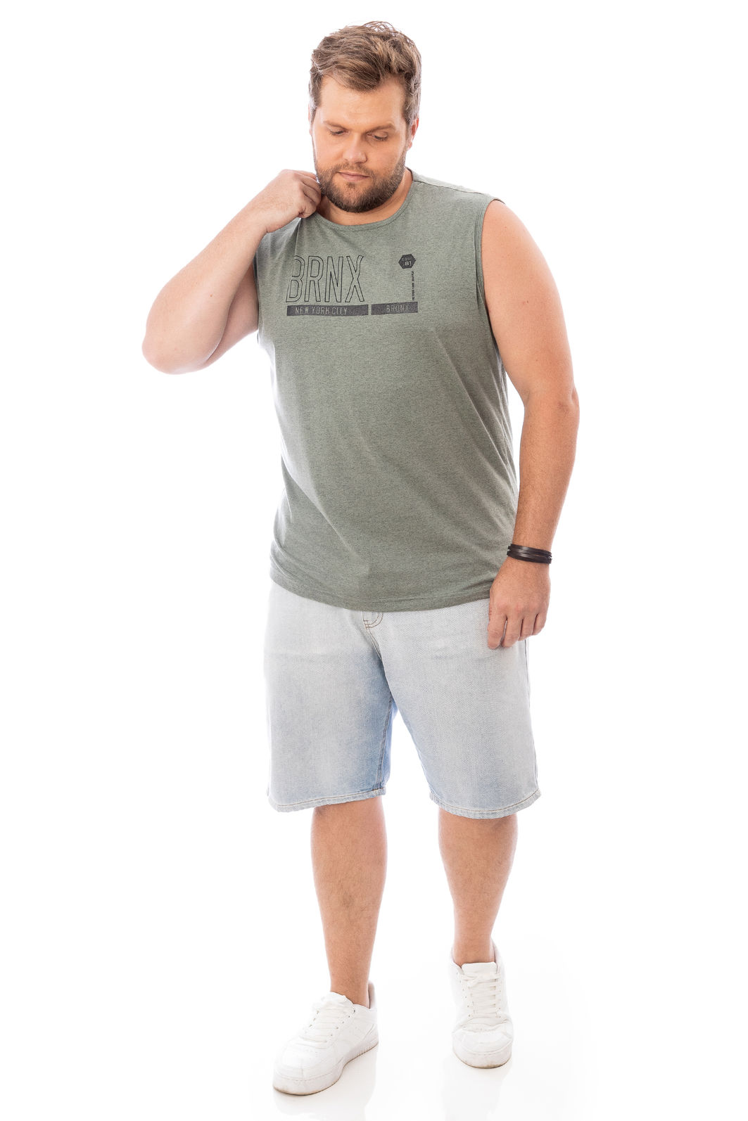 Regata Plus Size Machão Brnx Regata Plus Size Machão Brnx