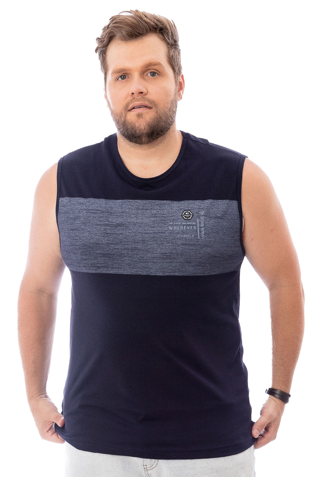 Regata Machão Plus Size Wherever Regata Machão Plus Size Wherever