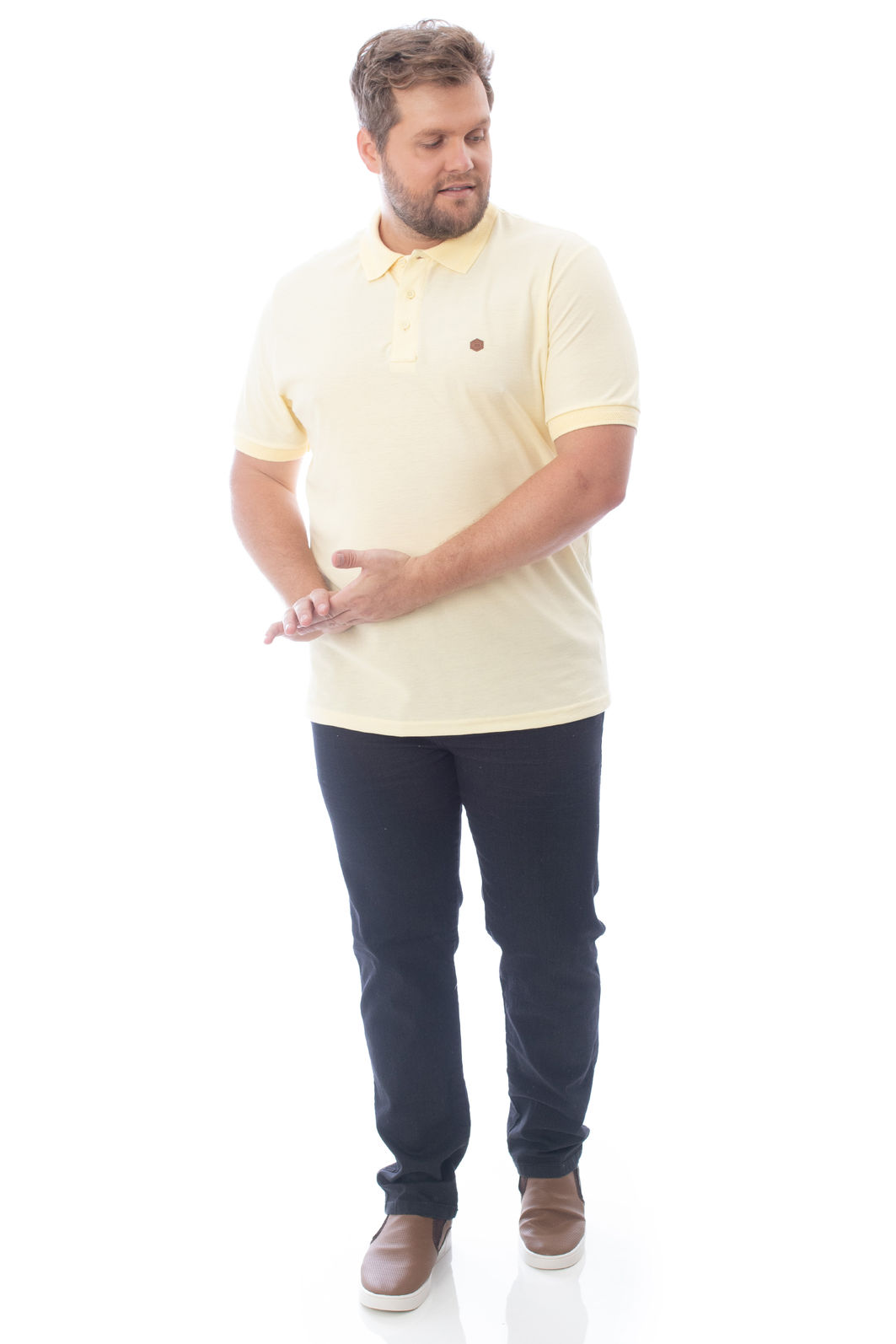 Polo Masculina Plus Size Basica Polo Masculina Plus Size Basica