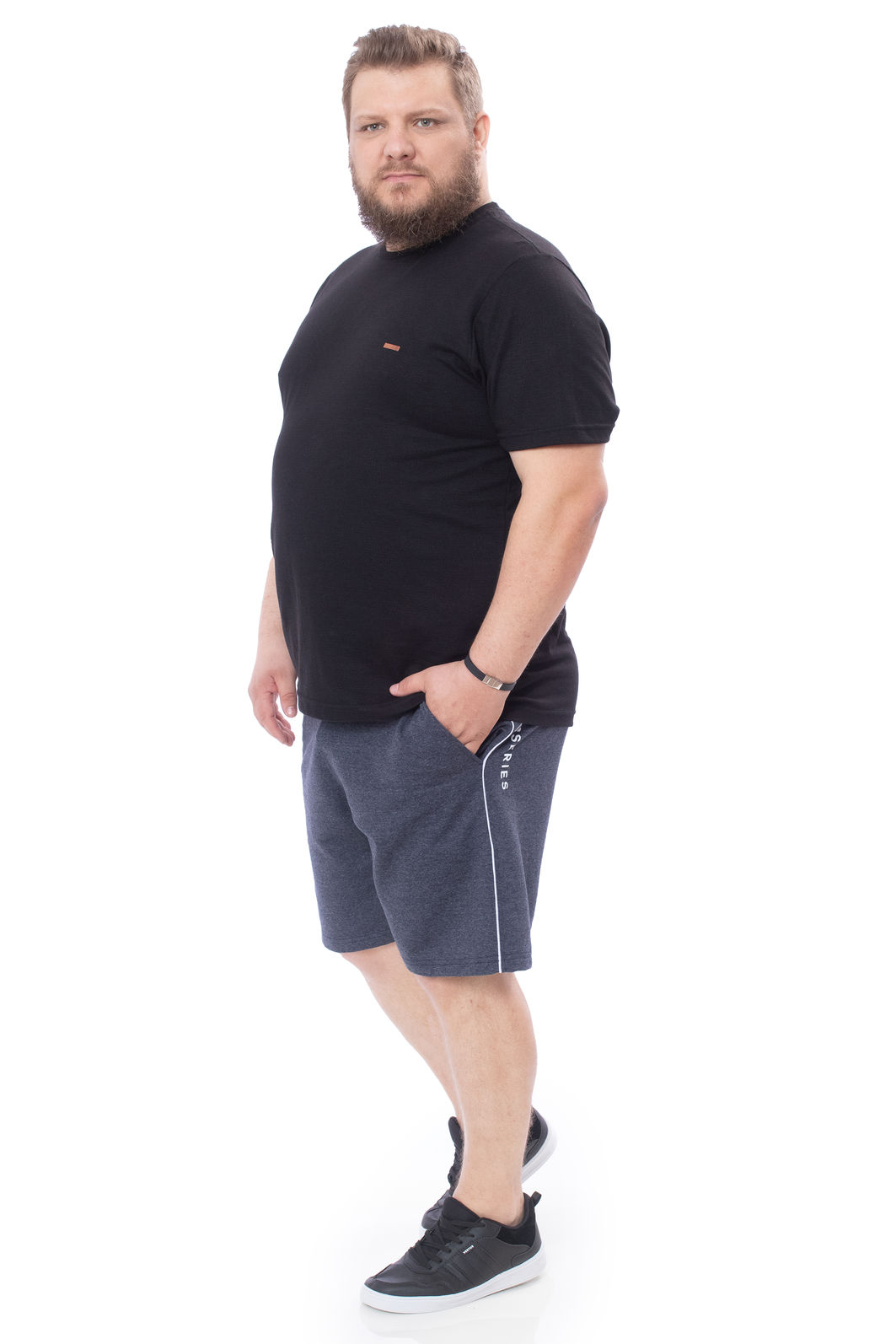 Bermuda Plus Size em Moletom Bermuda Plus Size em Moletom