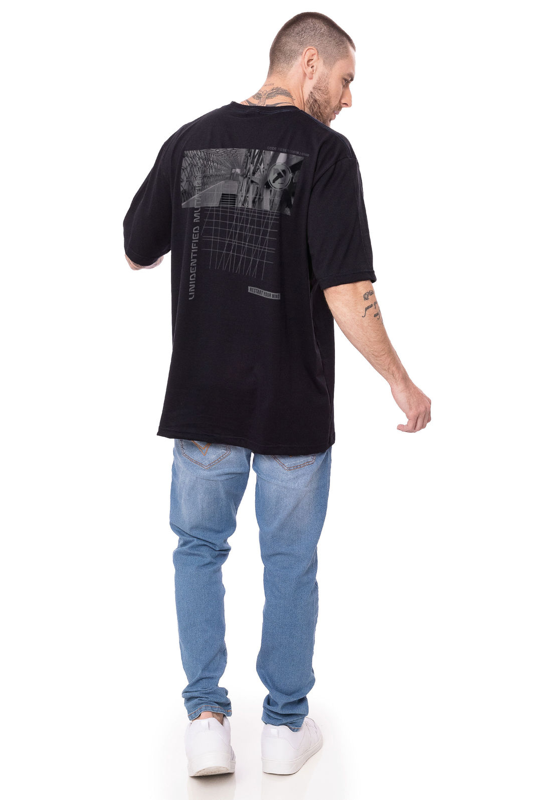 Camiseta oversized Restart Your Mind