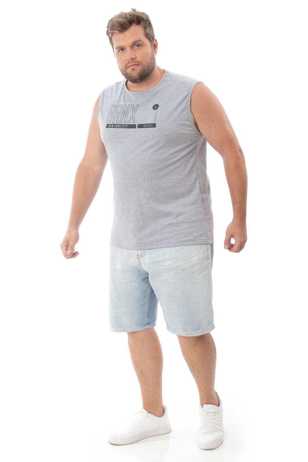 Regata Plus Size Machão Brnx Regata Plus Size Machão Brnx