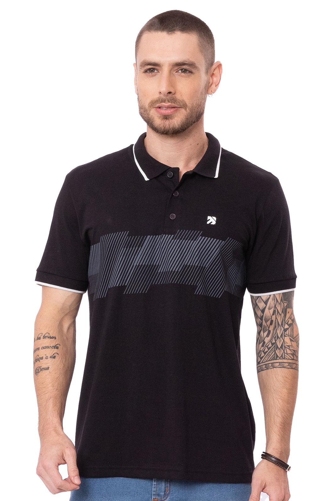 Polo Masculina BG Listras Polo Masculina BG Listras