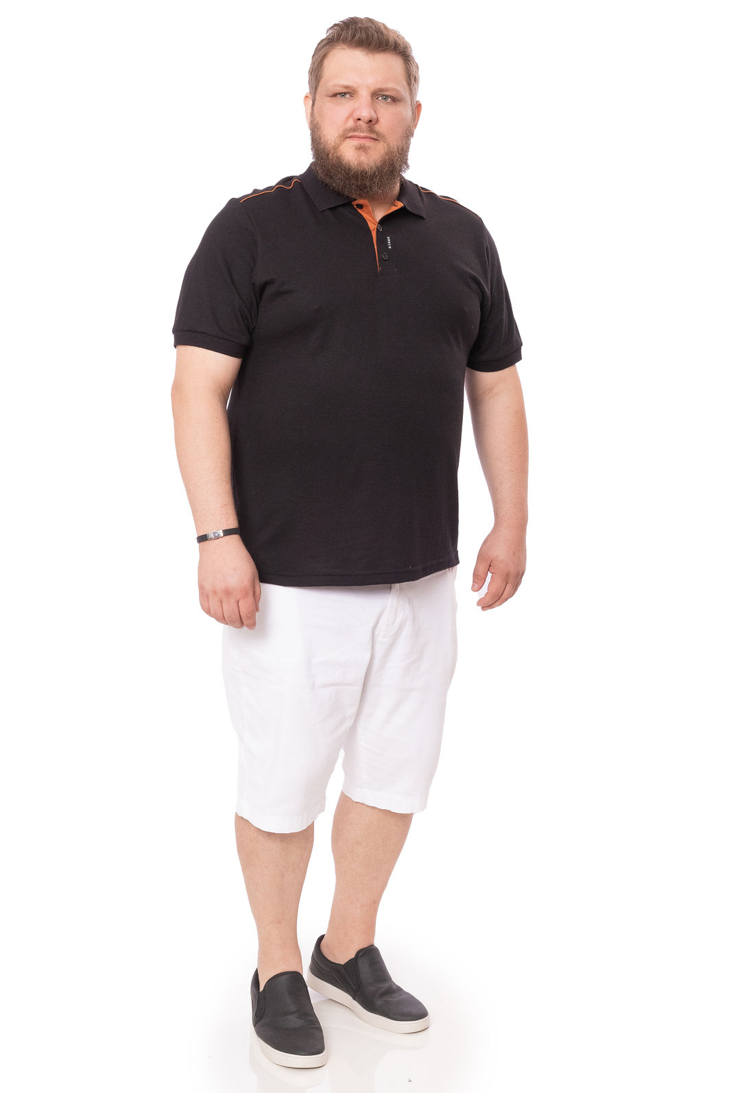 Polo Plus Size Malha Poá Polo Plus Size Malha Poá