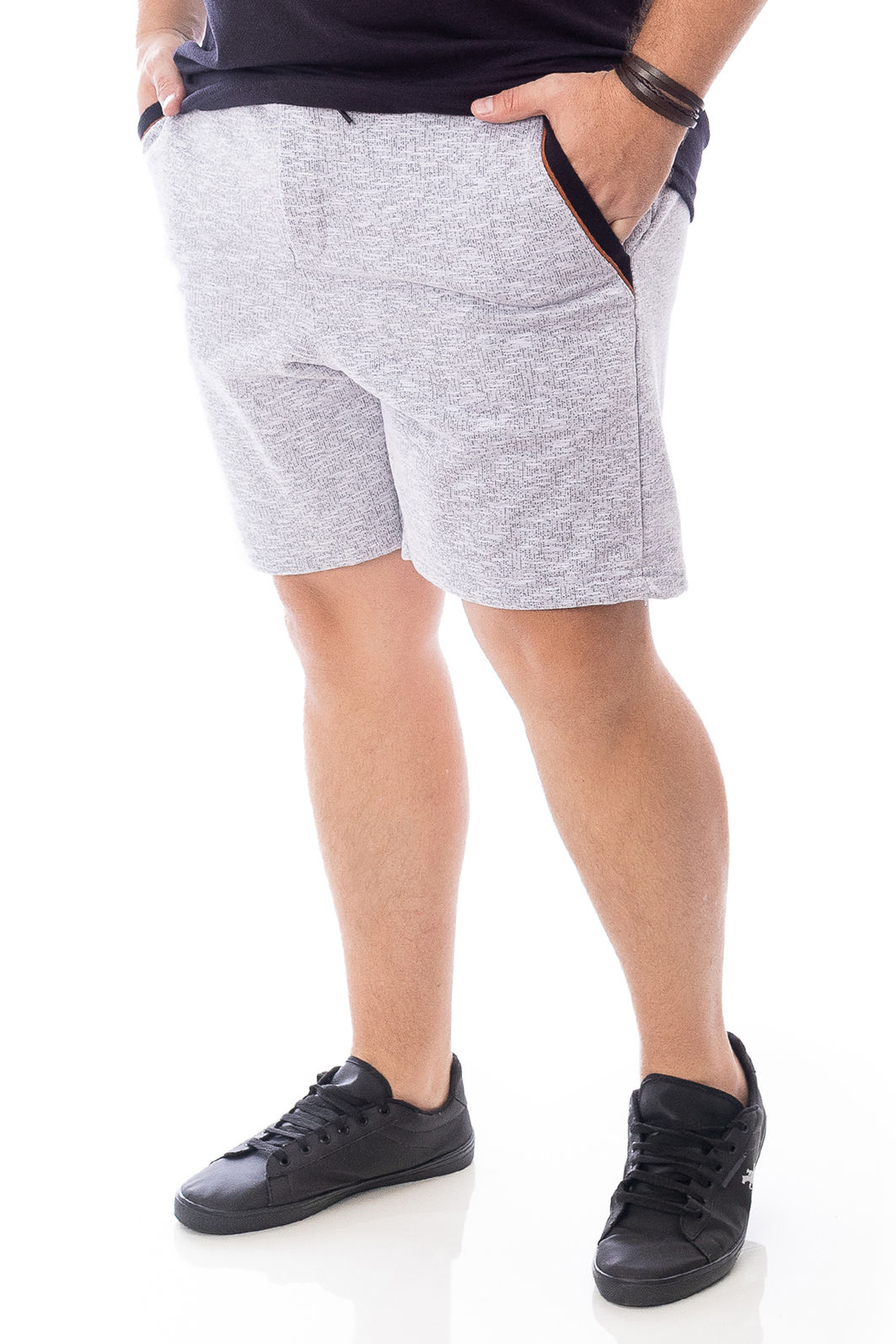 Bermuda Masculina Plus size em Moletom Division