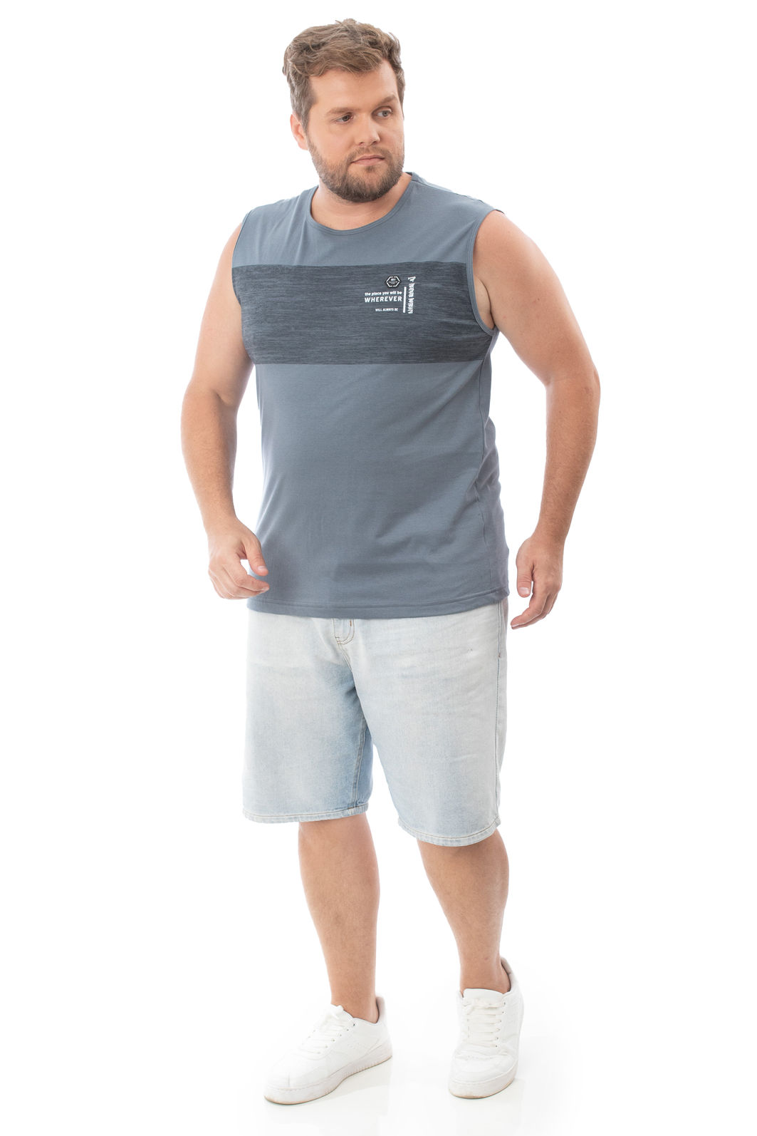 Regata Machão Plus Size Wherever Regata Machão Plus Size Wherever