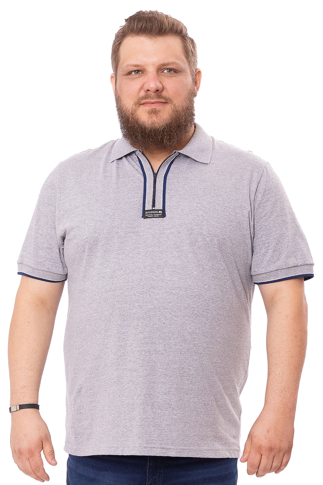 Polo Plus Size Division Com Zíper