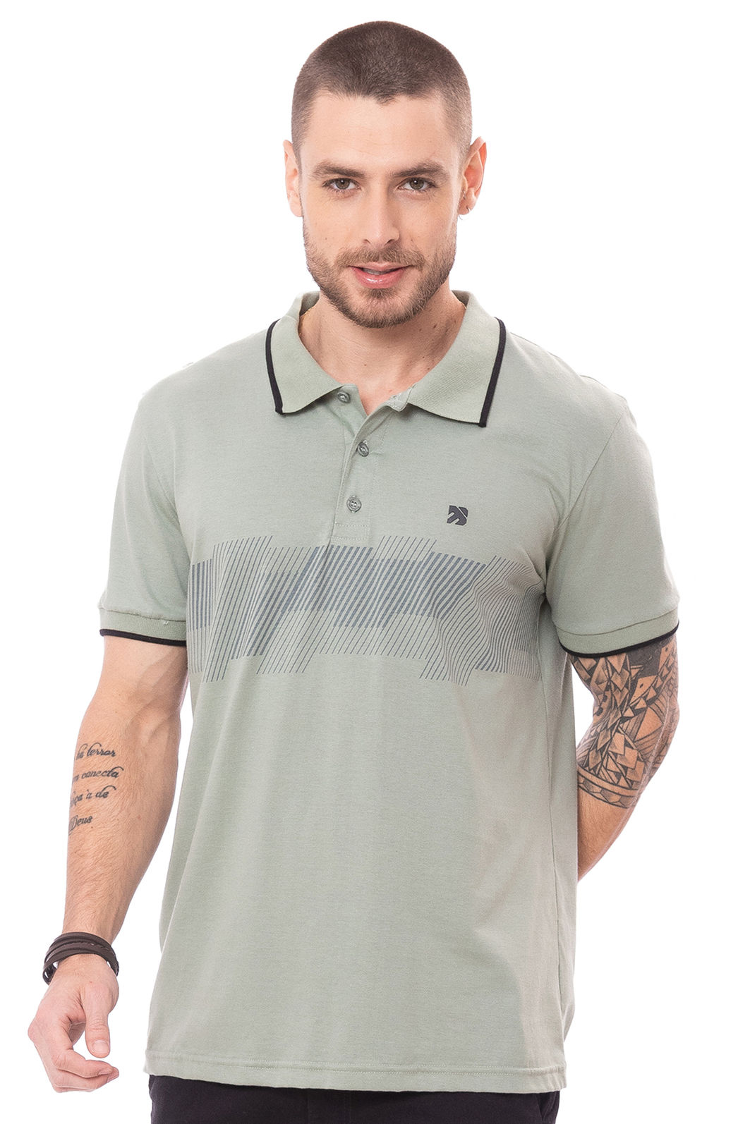 Polo Masculina BG Listras Polo Masculina BG Listras