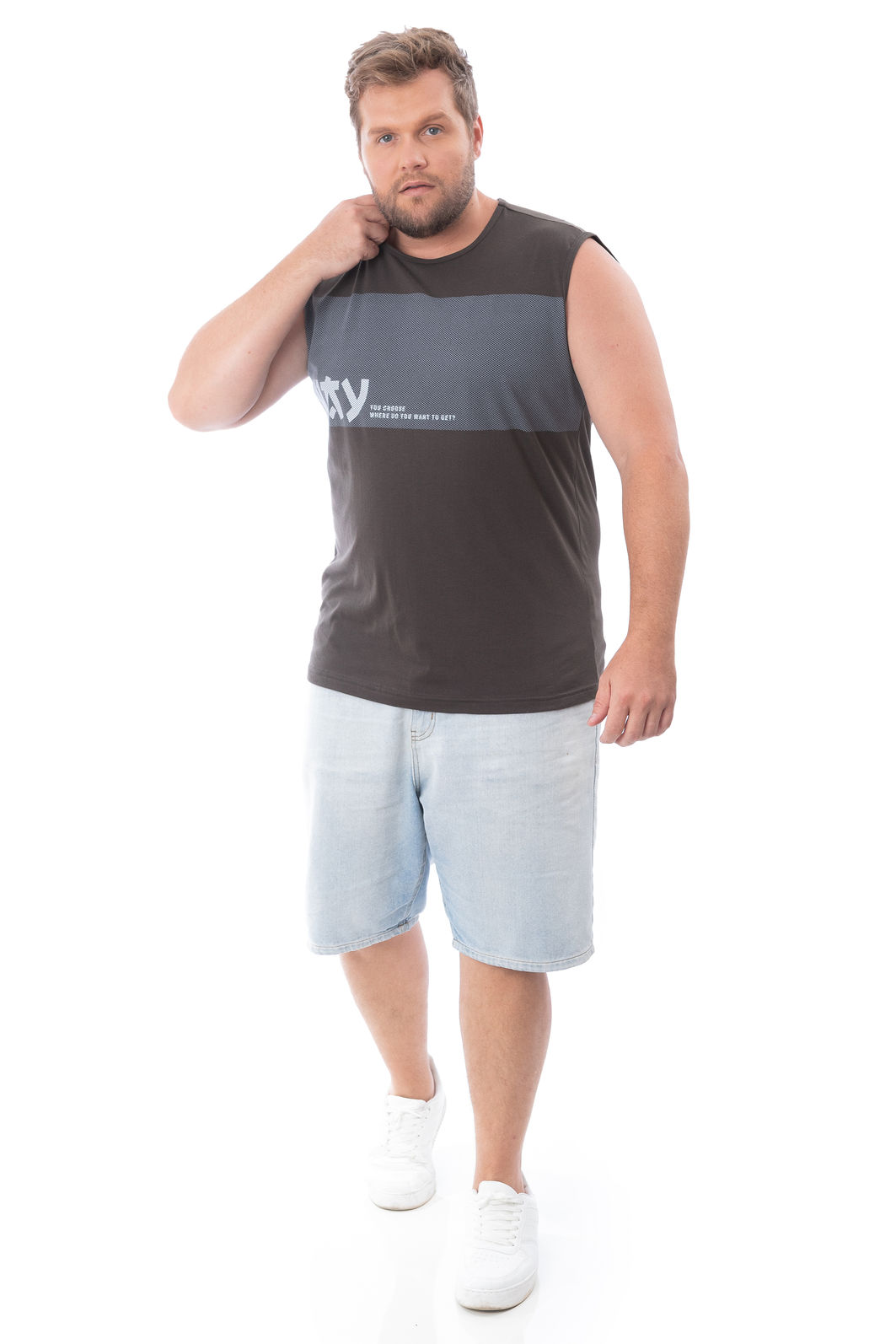 Regata Machão Plus Size Way Regata Machão Plus Size Way