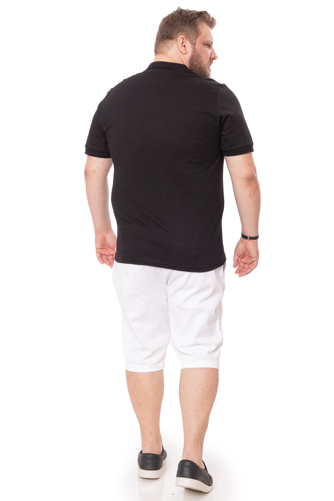 Polo Plus Size Malha Poá Polo Plus Size Malha Poá