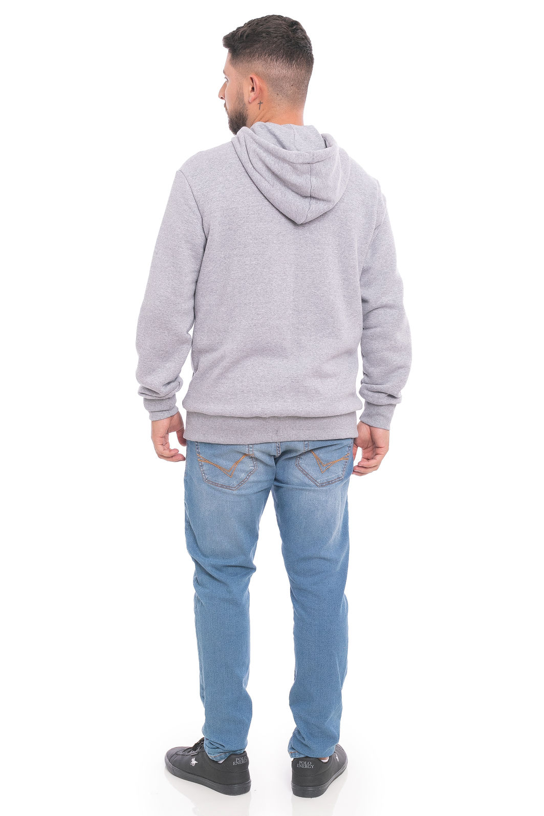 Jaqueta Masculina em Moletom com Recortes Jaqueta Masculina em Moletom com Recortes