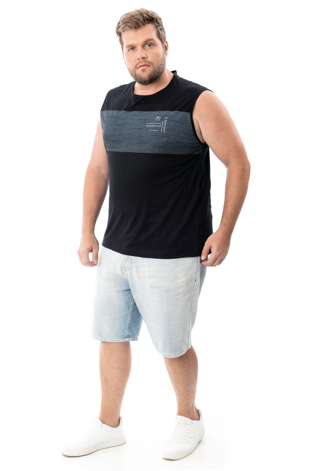 Regata Machão Plus Size Wherever Regata Machão Plus Size Wherever