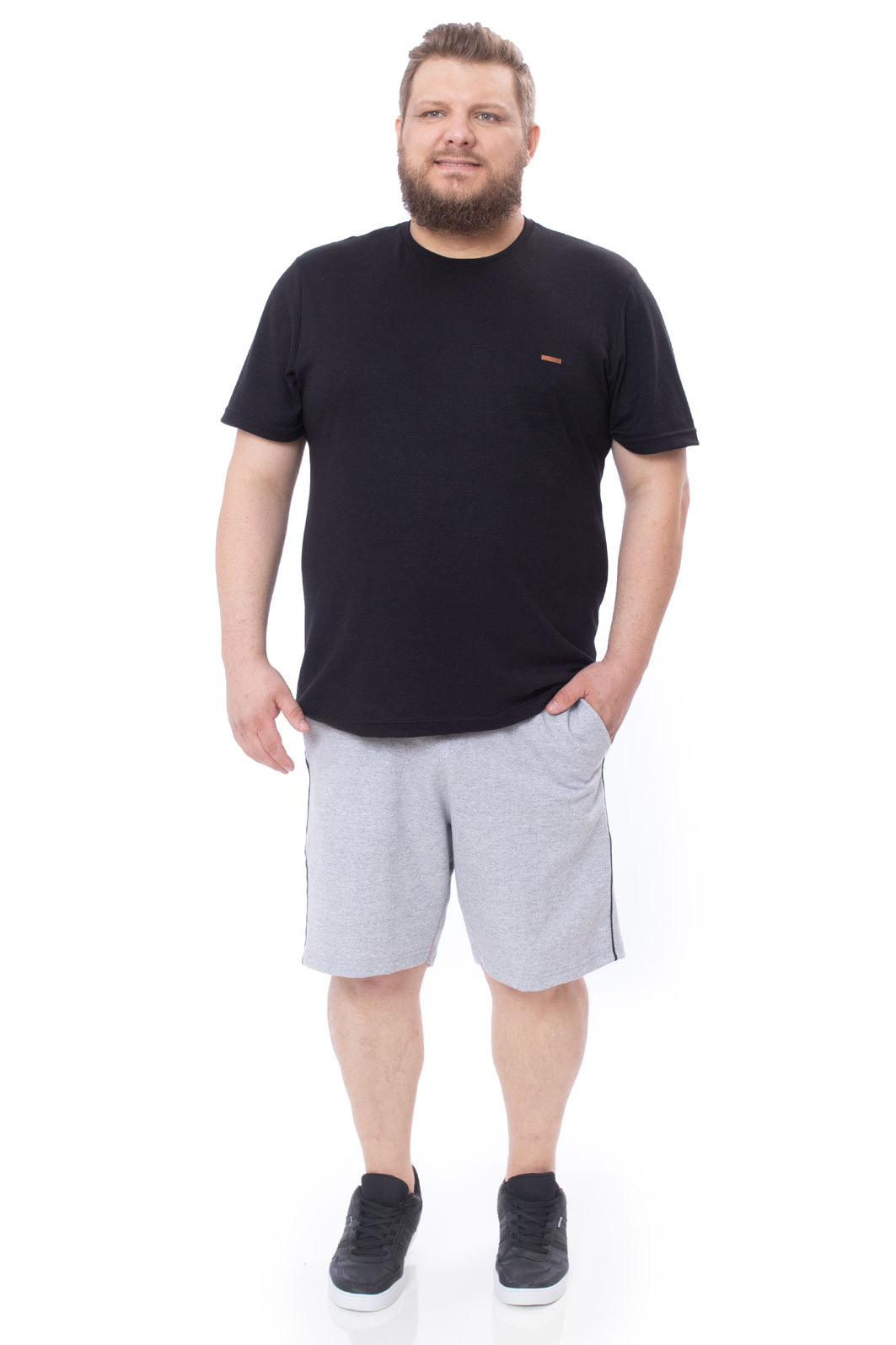 Bermuda Plus Size em Moletom Bermuda Plus Size em Moletom