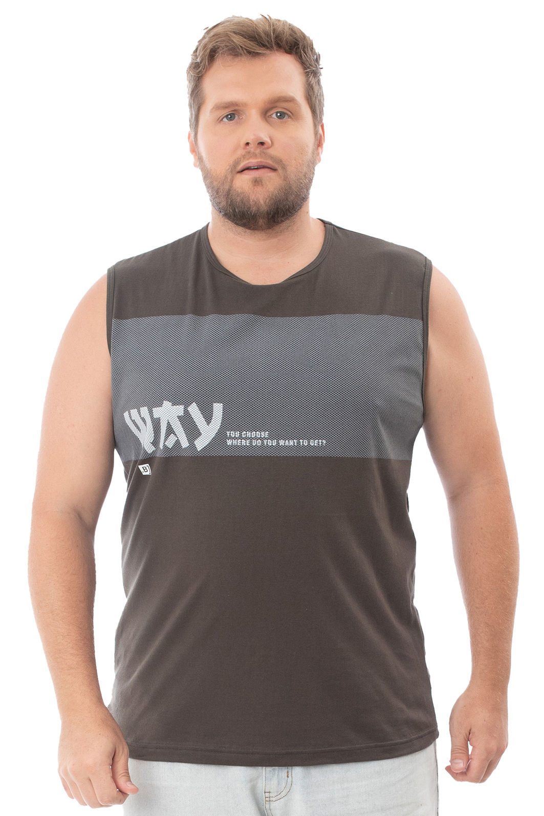 Regata Machão Plus Size Way Regata Machão Plus Size Way