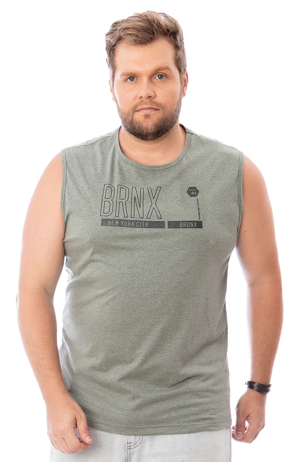 Regata Plus Size Machão Brnx Regata Plus Size Machão Brnx