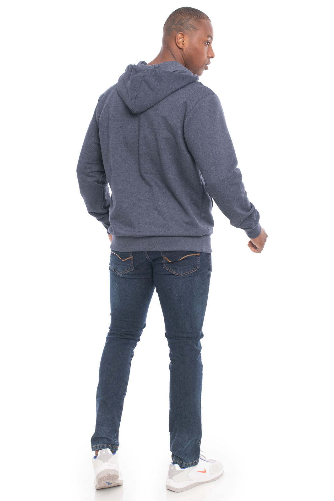 Jaqueta Masculina em Moletom com Recortes Jaqueta Masculina em Moletom com Recortes