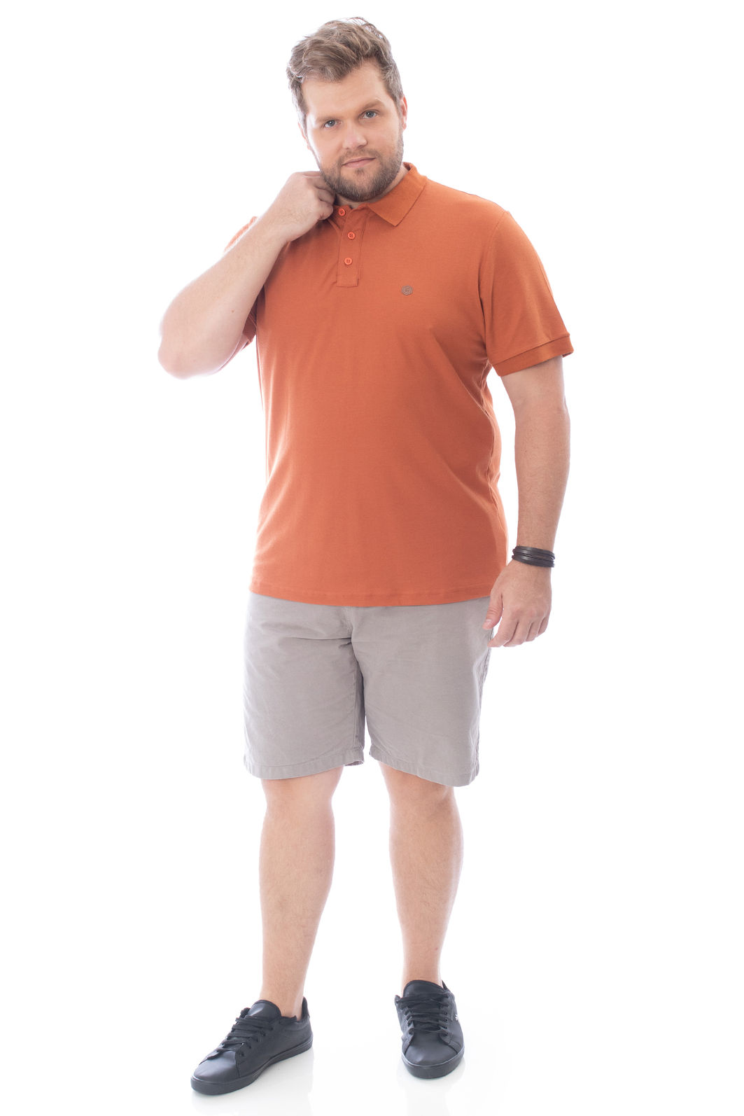 Polo Masculina Plus Size Basica Polo Masculina Plus Size Basica