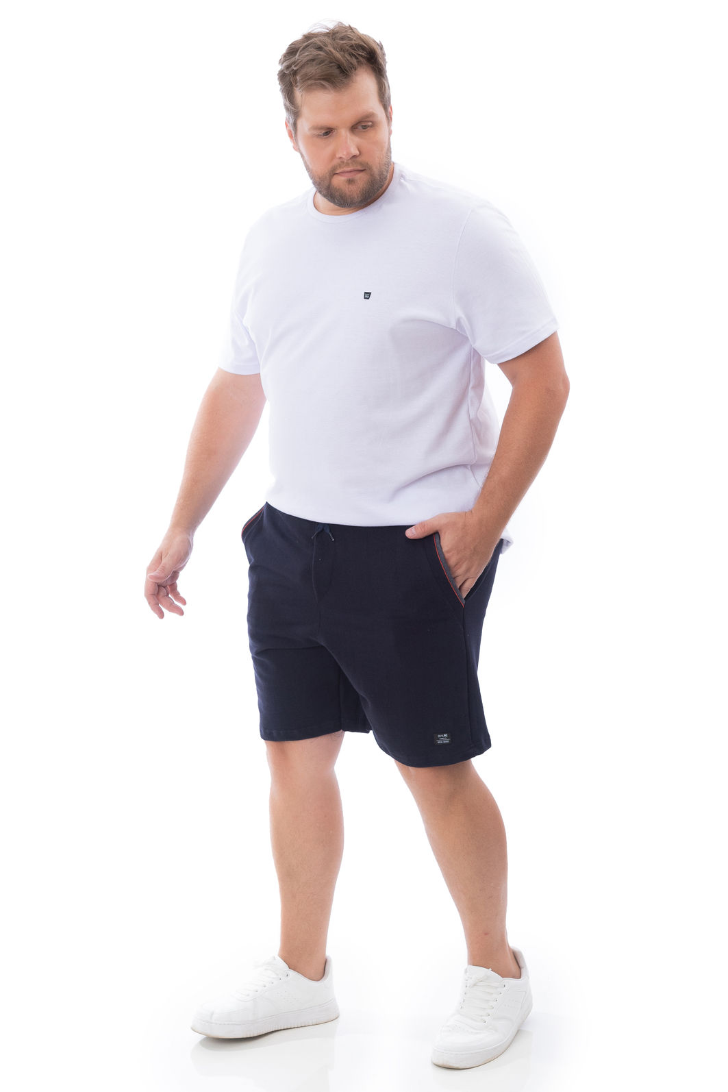 Bermuda masculina em Moletom Plus Size Bermuda masculina em Moletom Plus Size