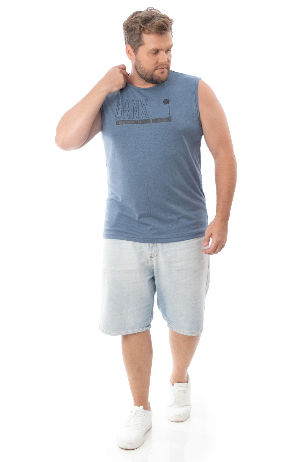 Regata Plus Size Machão Brnx Regata Plus Size Machão Brnx