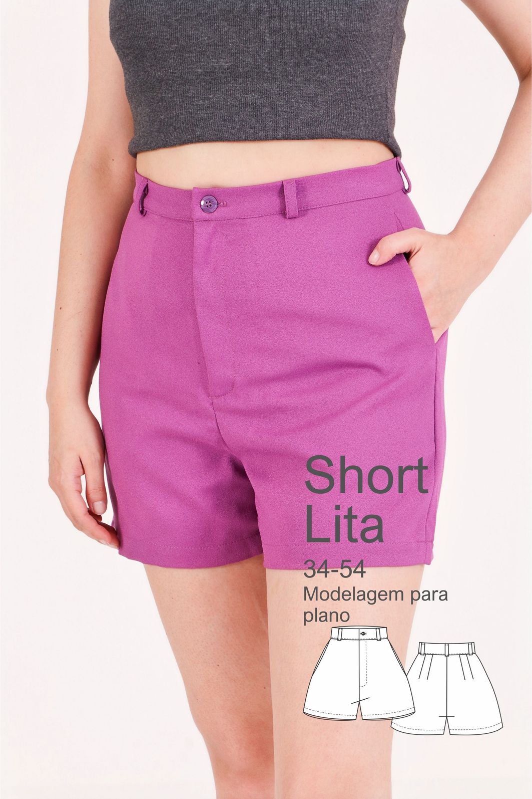 Short alfaiataria Lita - Digital
